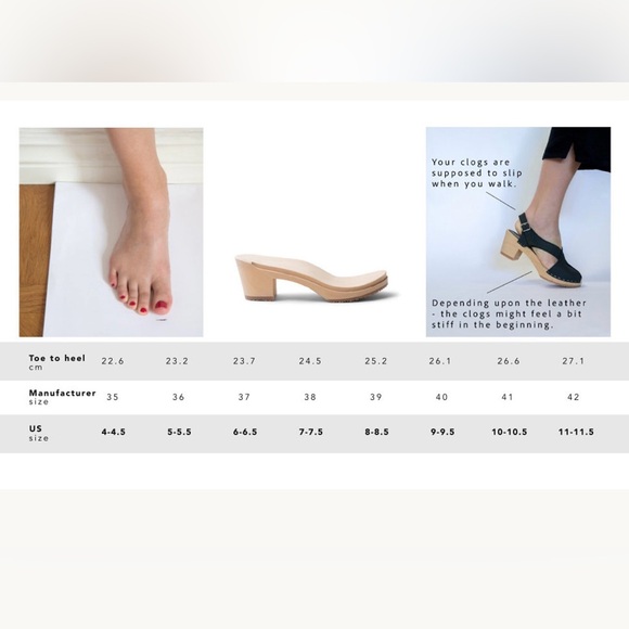 NEW w/ Box! Sandgrens Swedish clog sandals Stylish Red Women's size 40 or 9 - Picture 5 of 5